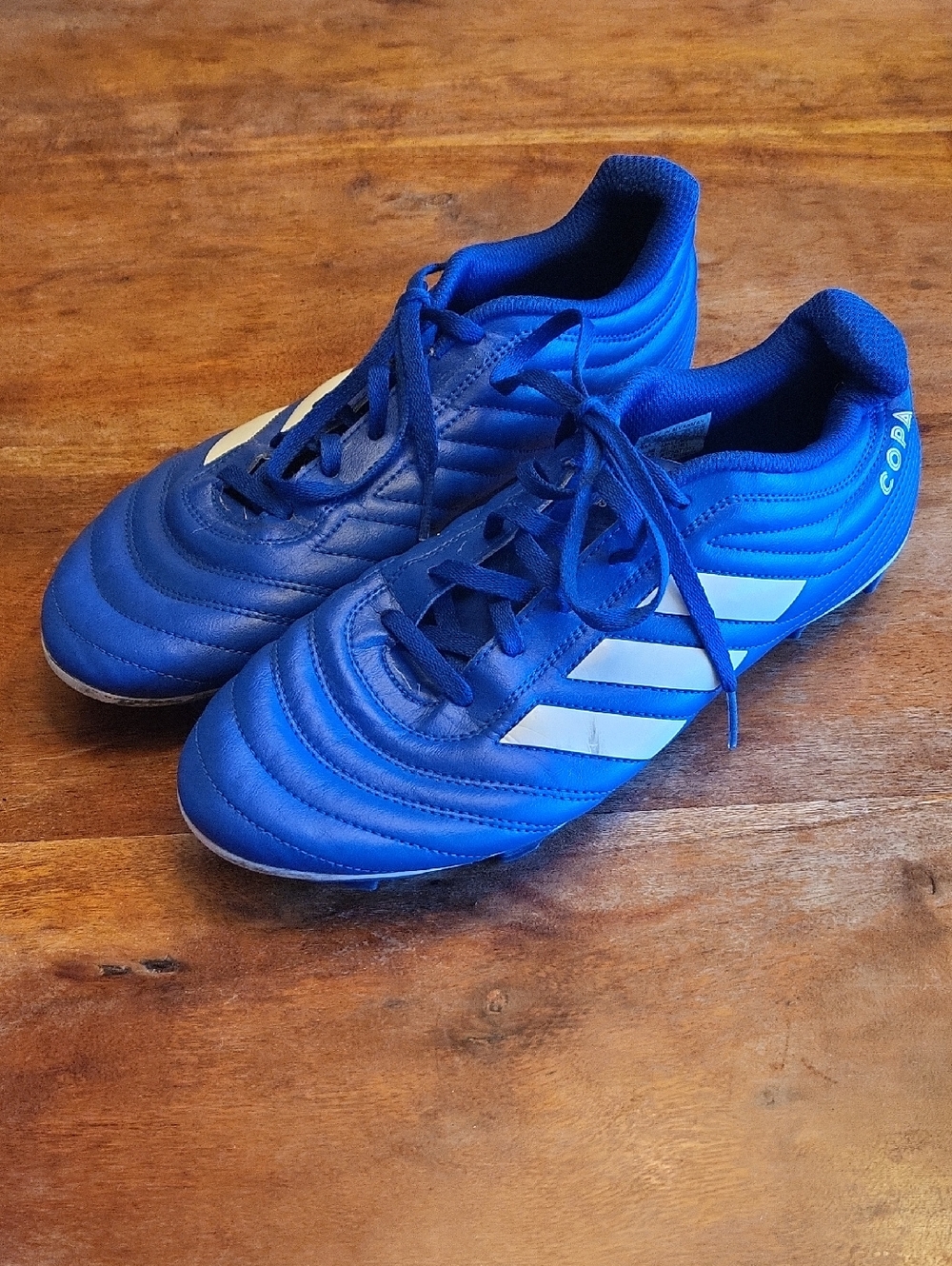 Mens Adidas Size 8 Blue Copa Lace-Up Soccer Cleats